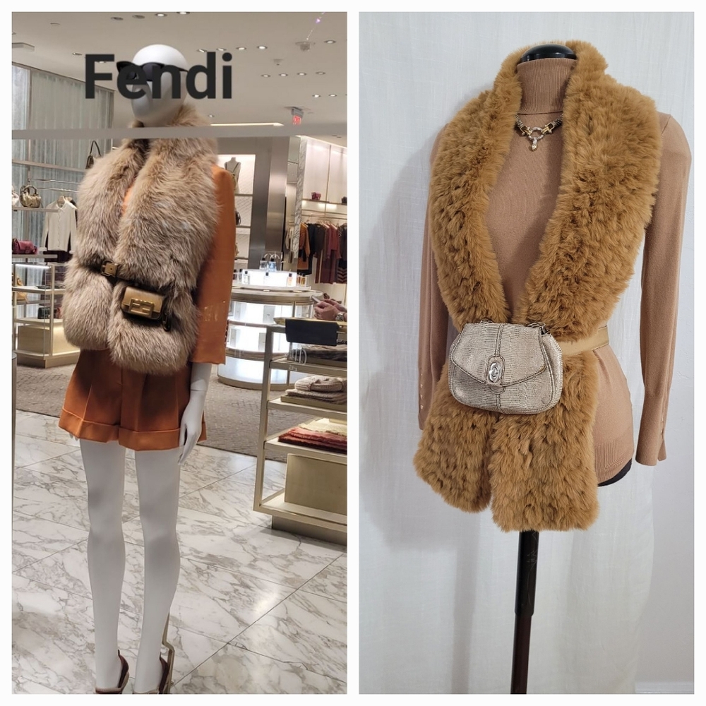 Faux Fur Scarf - Picture 2 of 8